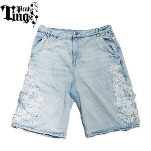 Floral Jorts 12 inch inseams